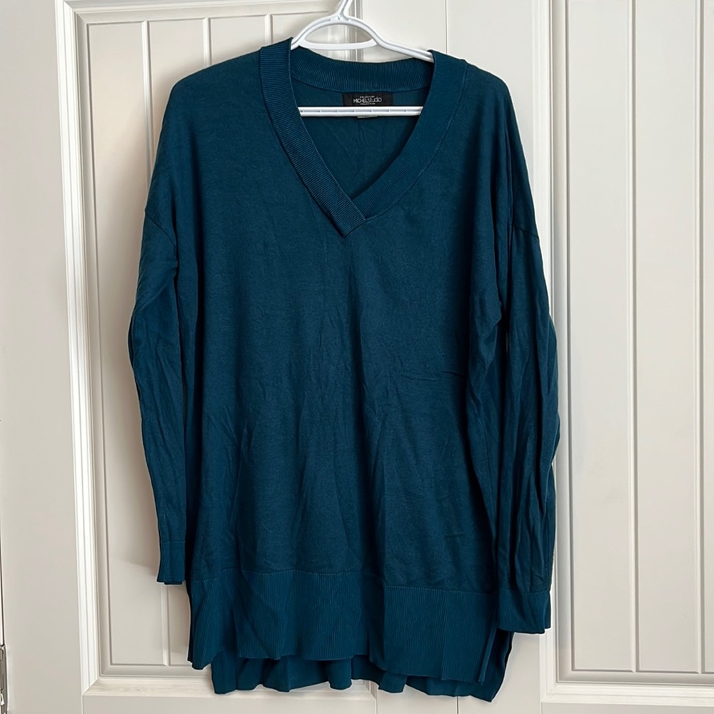 Jewel toned long sweater